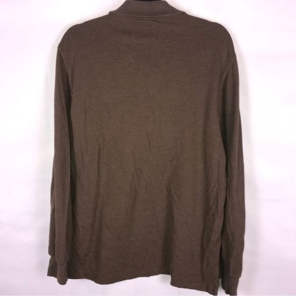 Long Sleeve Brown Polo - Picture 2 of 5